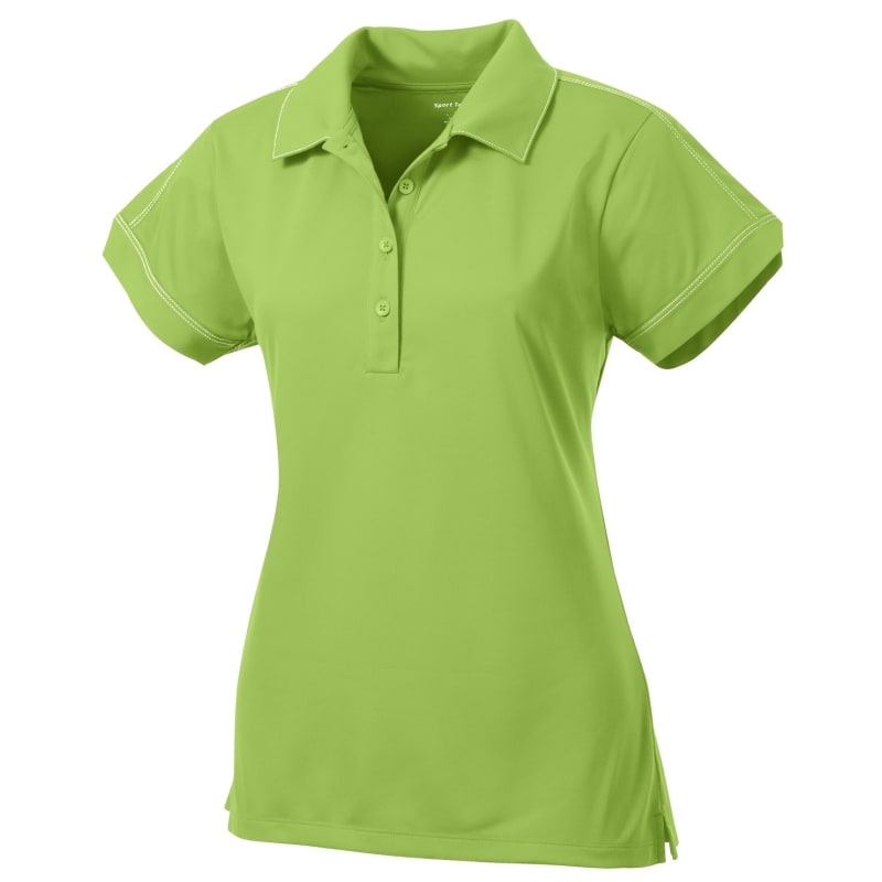 Sport-Tek Women's Contrast Stitch Micropique Sport-Wick Polo. 26