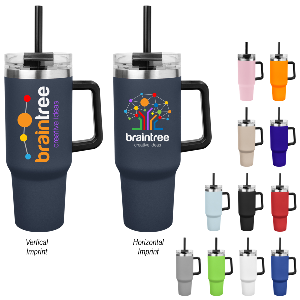 40 Oz. Full Color Intrepid Recycled Stainless Steel Tumbler 13