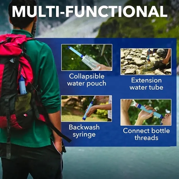 Outdoor Survival Personal Water Filter Straw 2