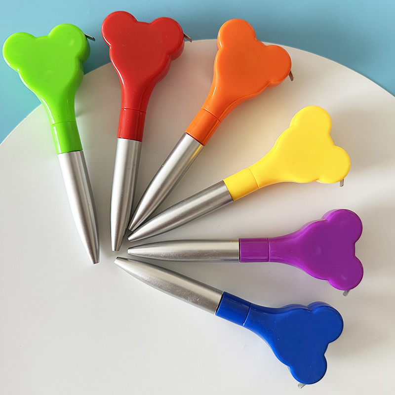 Colorful Heart Shaped Measuring Tape Ballpoint Pen 2