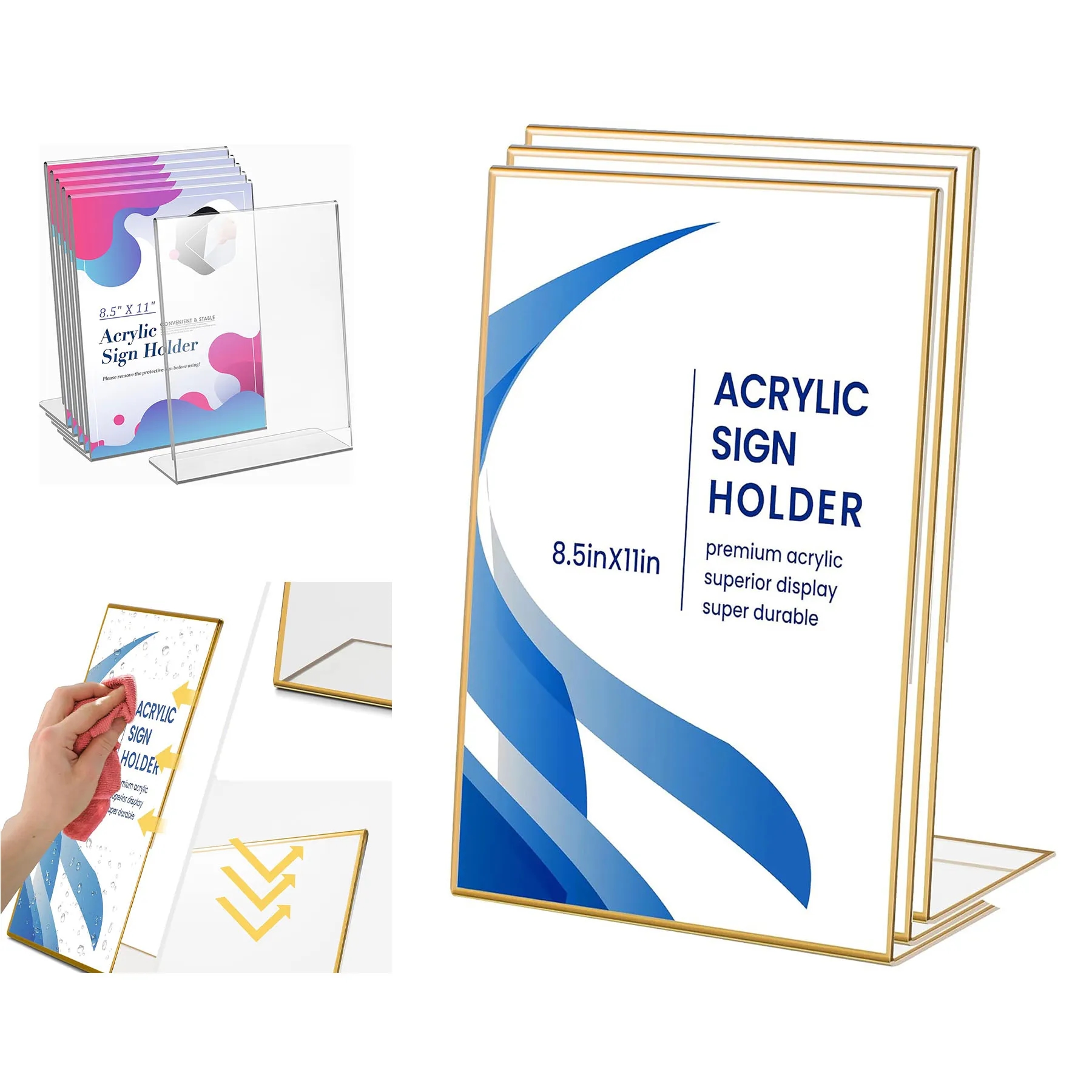 Acrylic Transparent Logo Holder Photo Frame 2