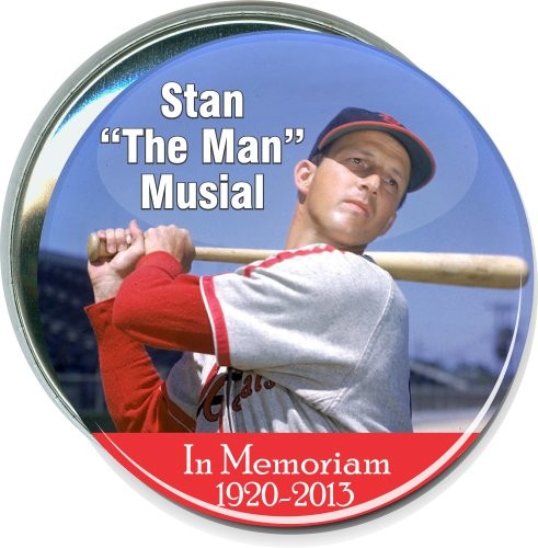 Stan "The Man" Musial, In Memoriam, Baseball Button 1