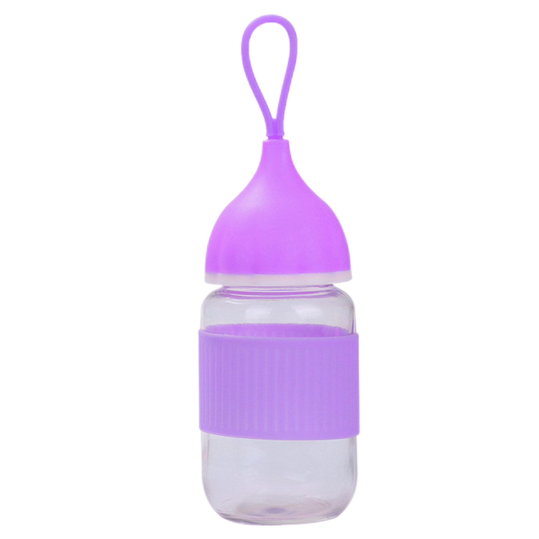 Penguin Shaped Glass Cup W/Lanyard 2