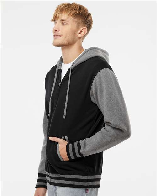 Unisex Heavyweight Varsity Full-Zip Hooded Sweatshirt - IND45UVZ 11