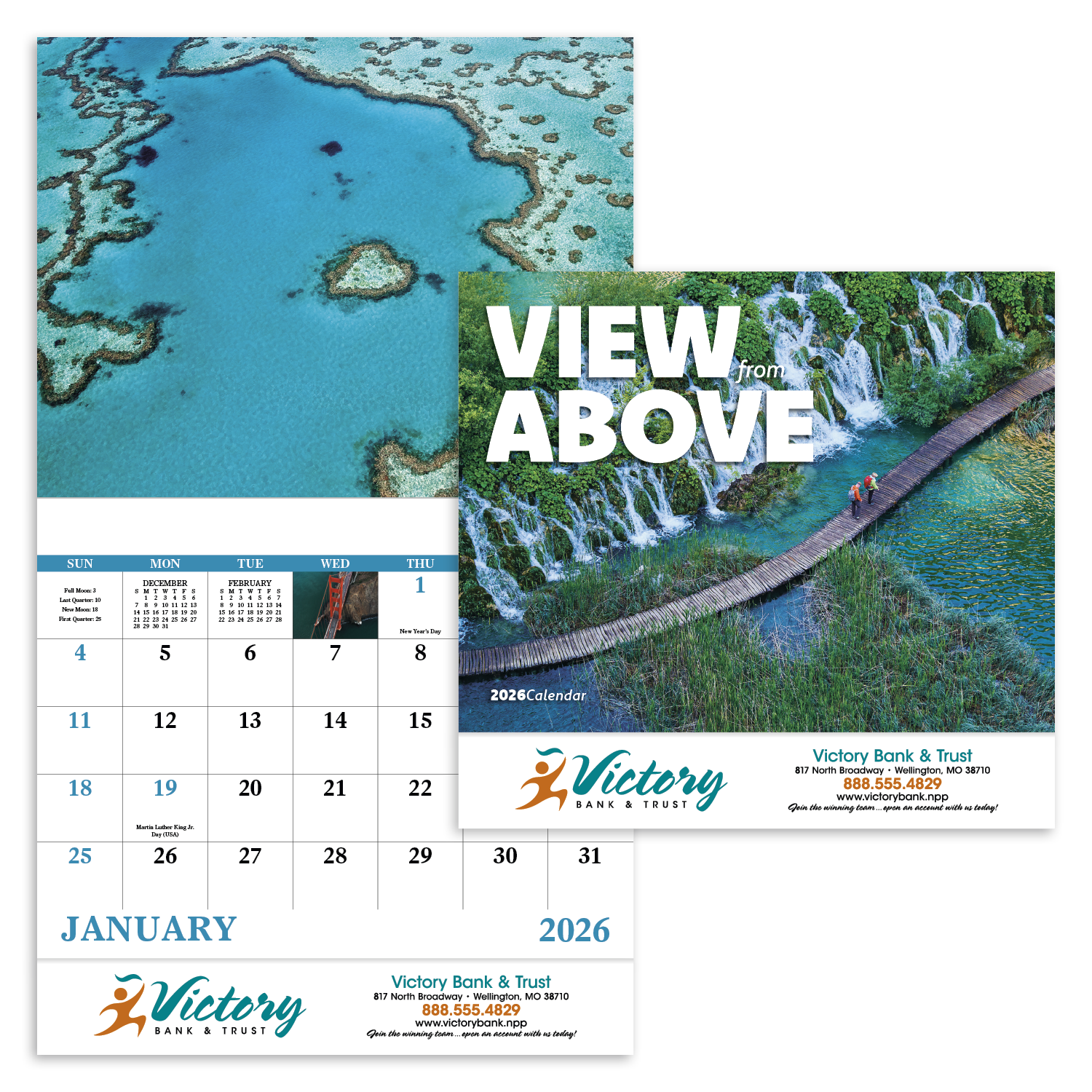 Good Value™ View from Above - Stapled Calendar 38