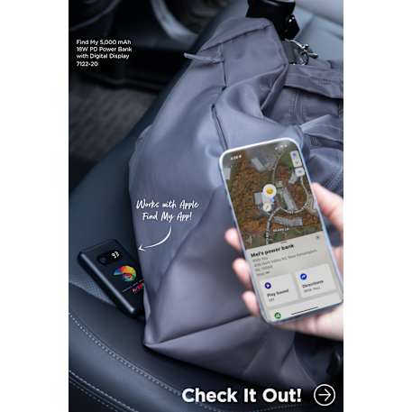Find My 5000 mAh 18W PD Power Bank/Digital Display 48