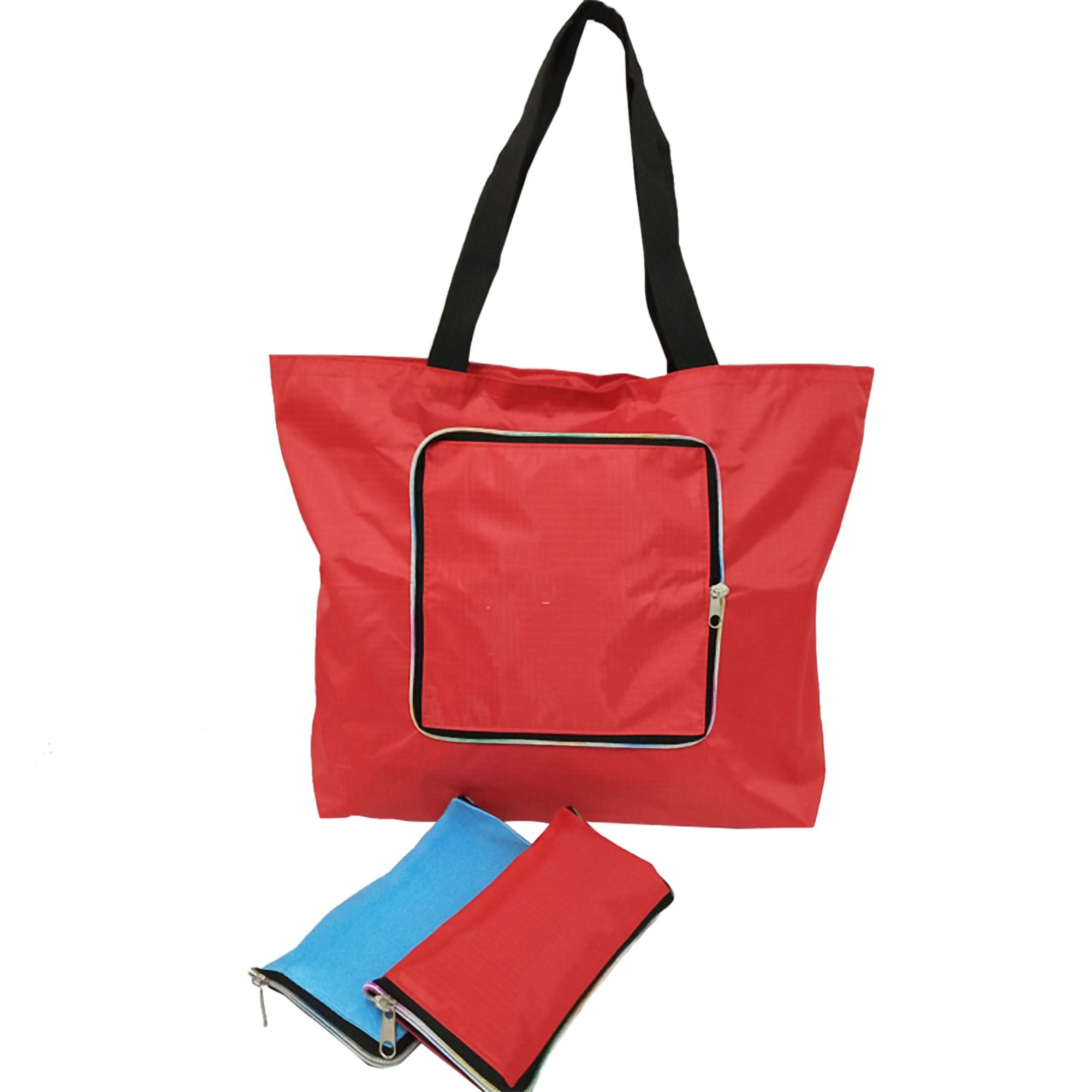 Foldable Lightweight Zipper Shopping Tote Bag 1