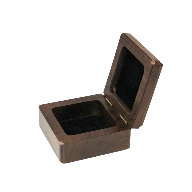 Hinged Lid Ring Box, 4" x 4" x 2" 1