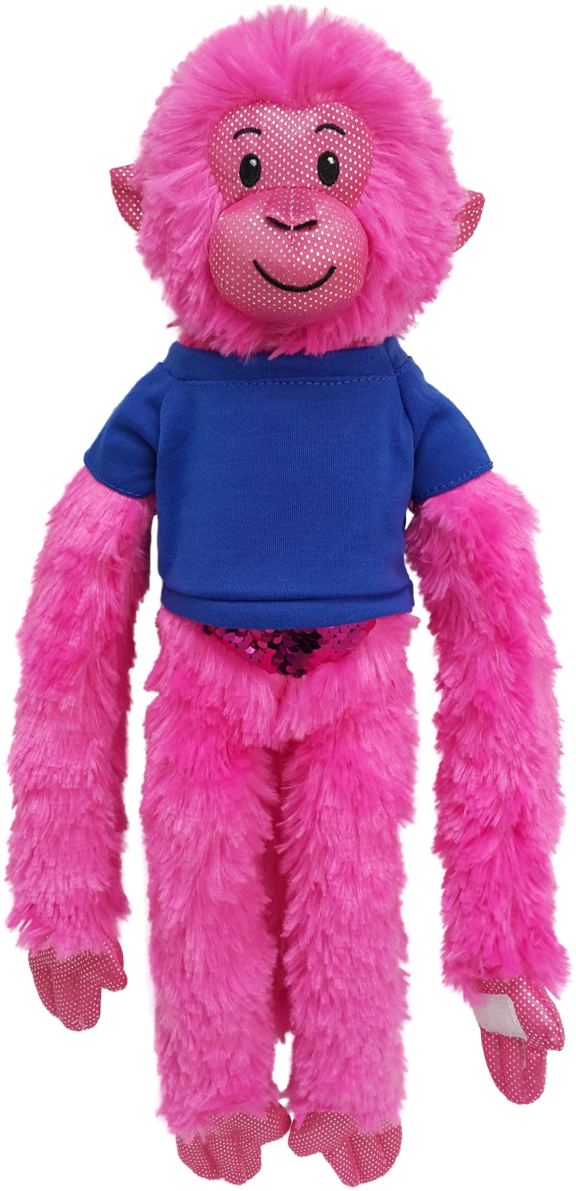 21" Hot Pink Spider Monkey with Sequins 11