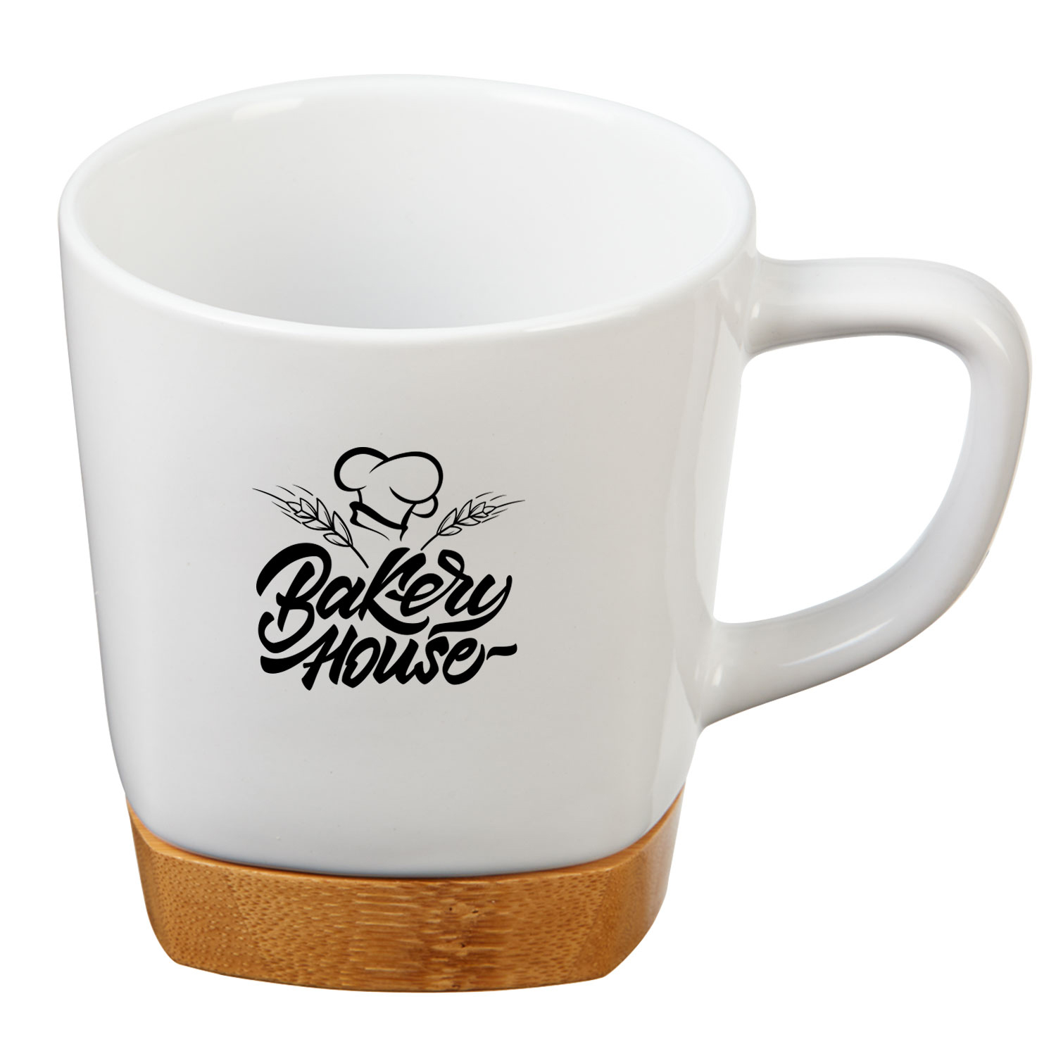 11 Oz. Ceramic Coffee Mug with Removable Bamboo Coaster 5