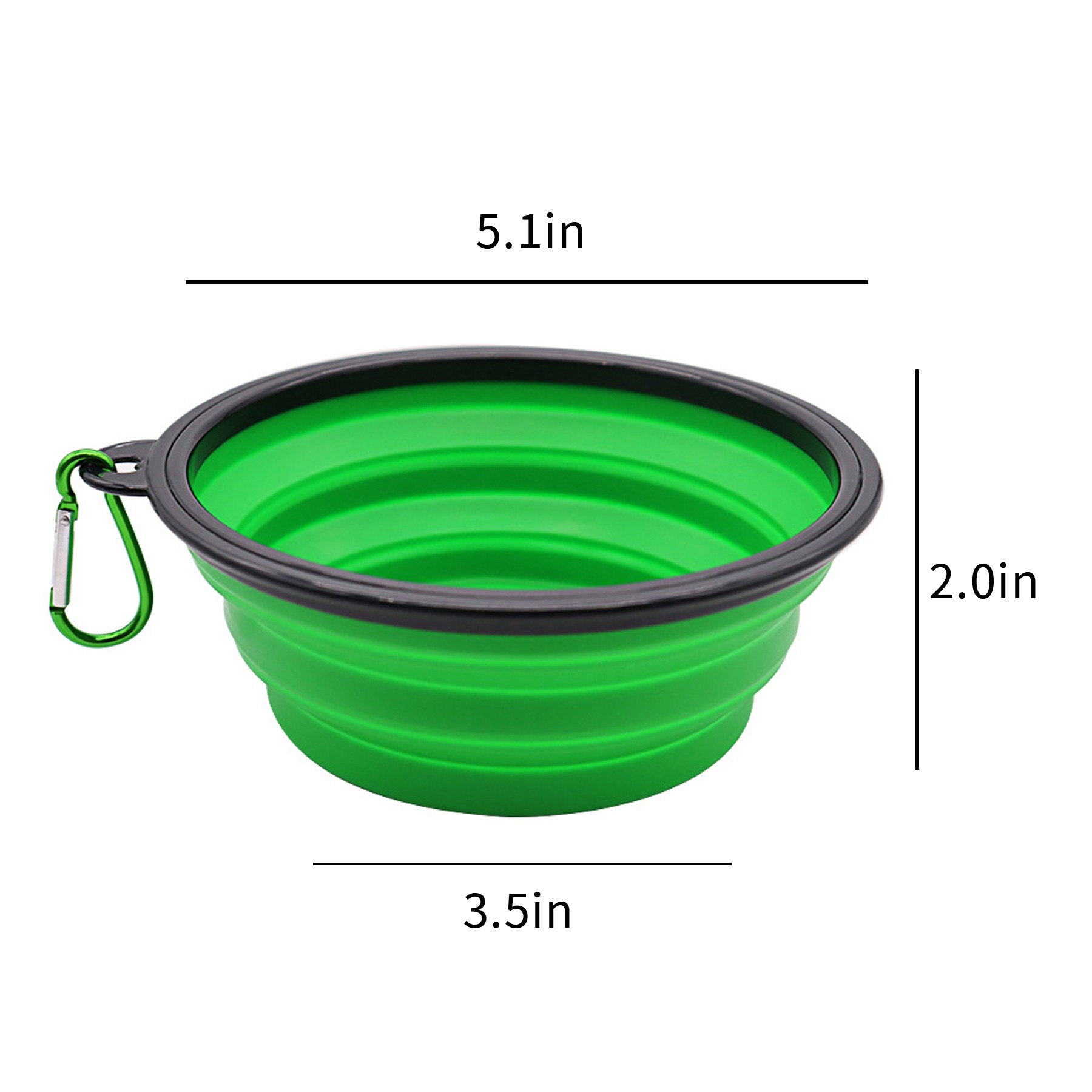 Pet Silicone Anti-Tipping Folding Bowl 8