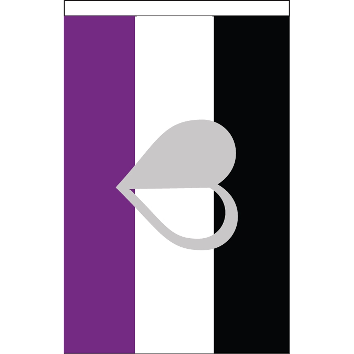 Greyromantic Deluxe Garden Flag 2