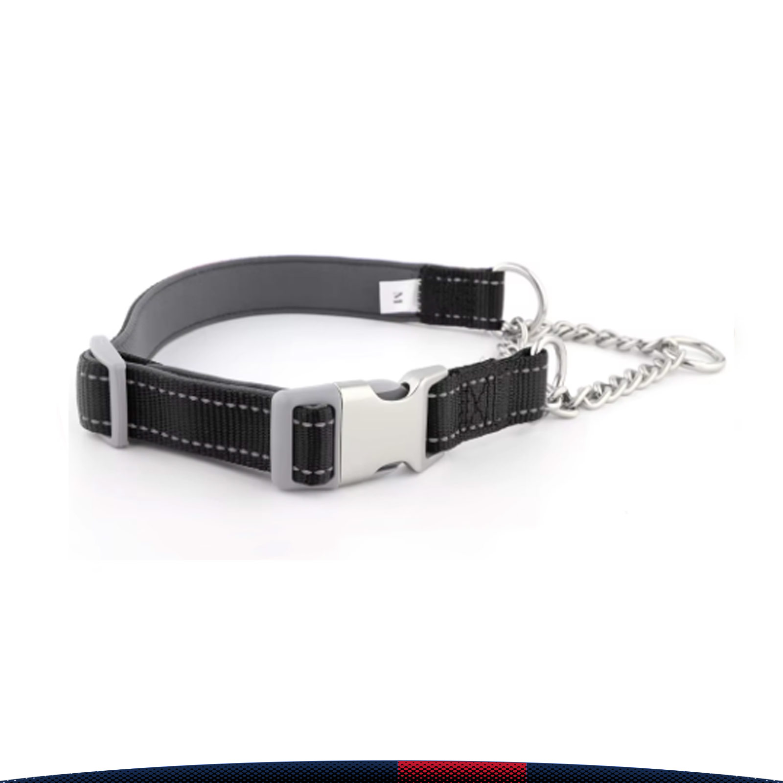 Barkle Reflective Martingale Dog Collar 7