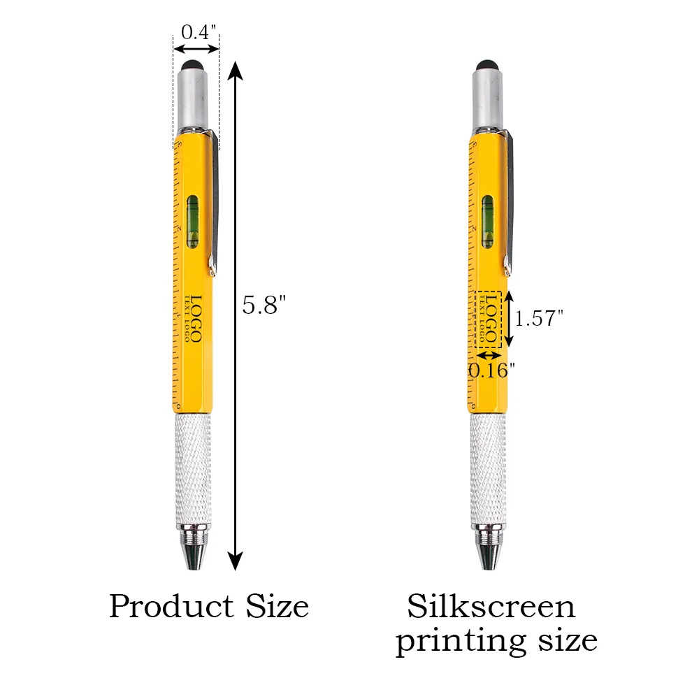 Promotional 6 In 1 Tech Tool Screwdriver Pen 6