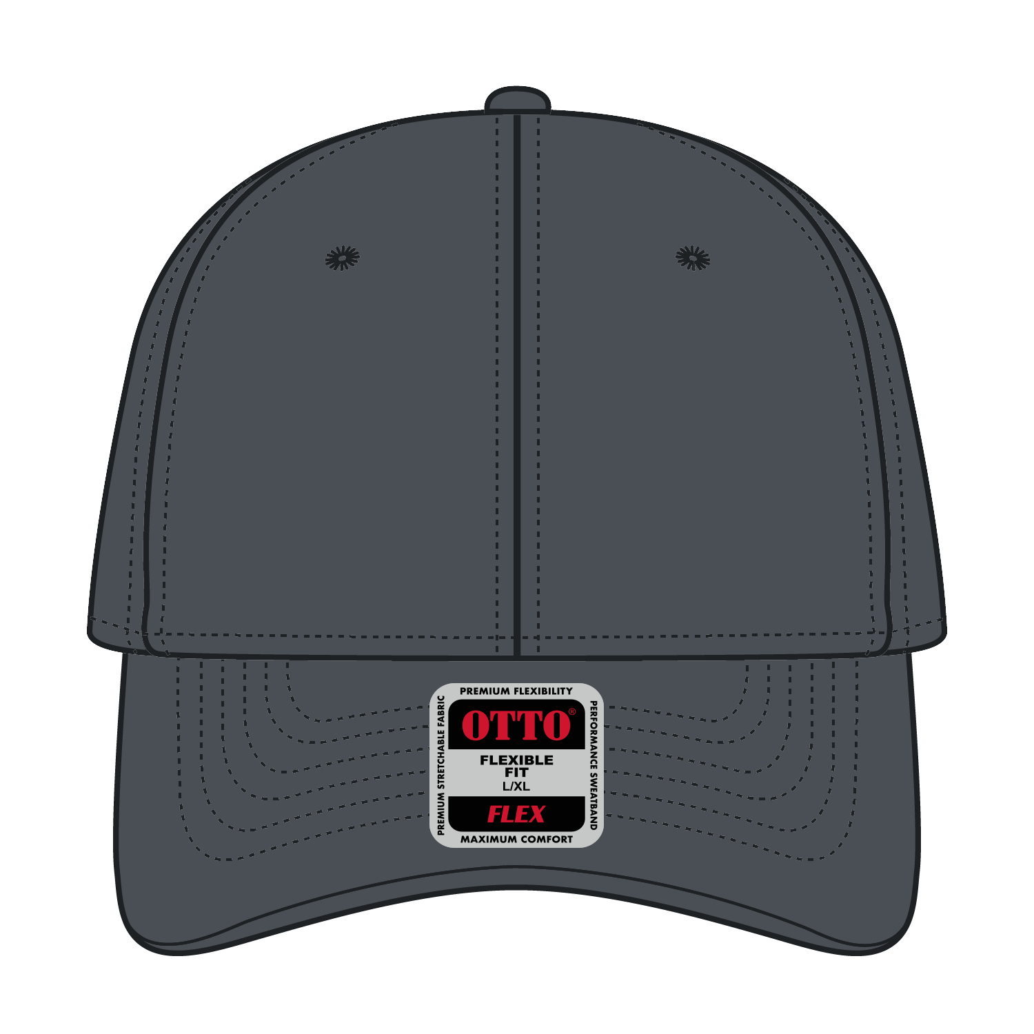 OTTO CAP® OTTO FLEX® Fitted UPF 50+ 6 Panel Low Profile Baseball Cap 7
