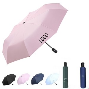 Three-Folding Automatic Umbrella For Rain & Sun 4