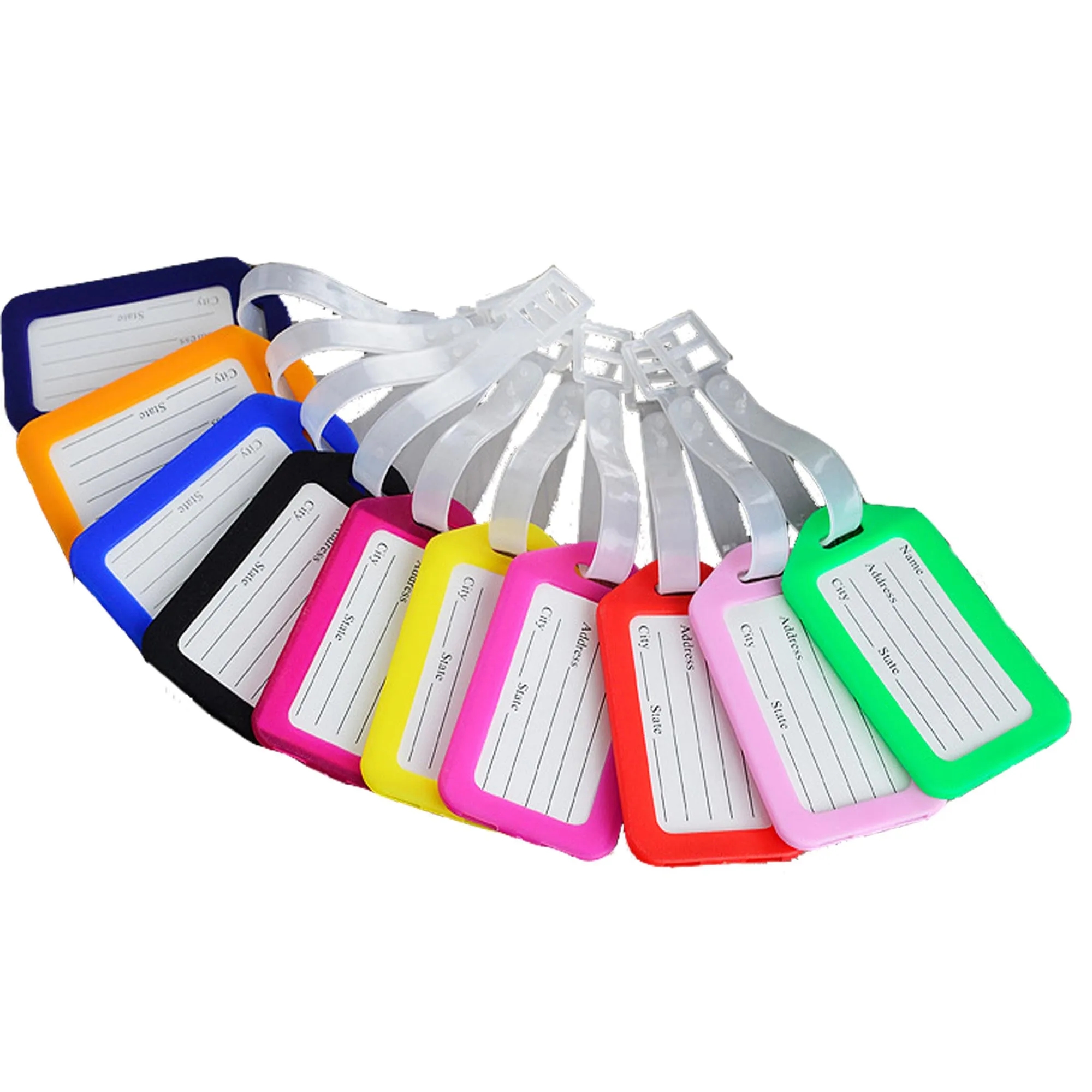 Plastic Luggage Tag Holder With Hook MOQ100pcs 3