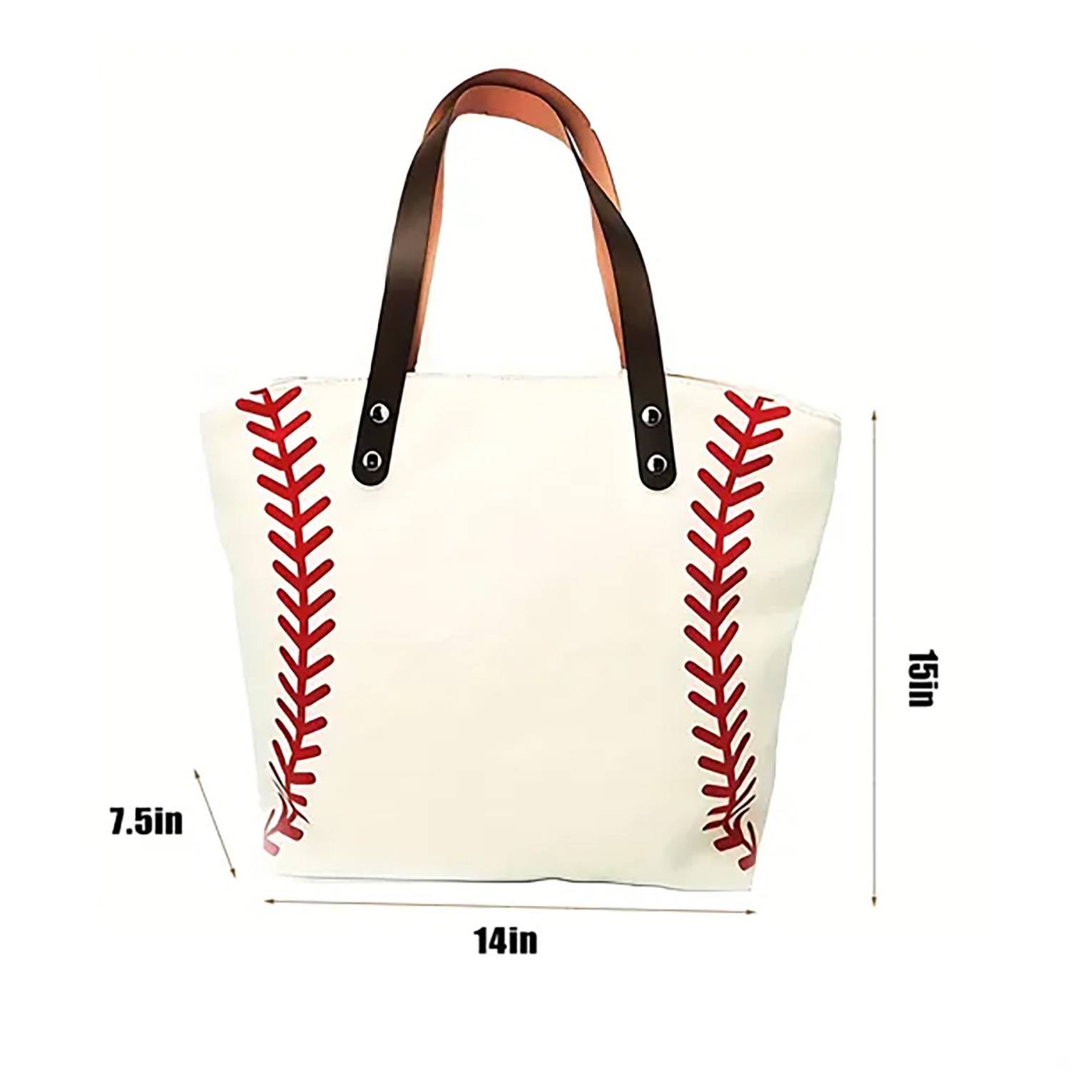 Large Baseball Tote Bag, custom tote bag with logo imprint 1