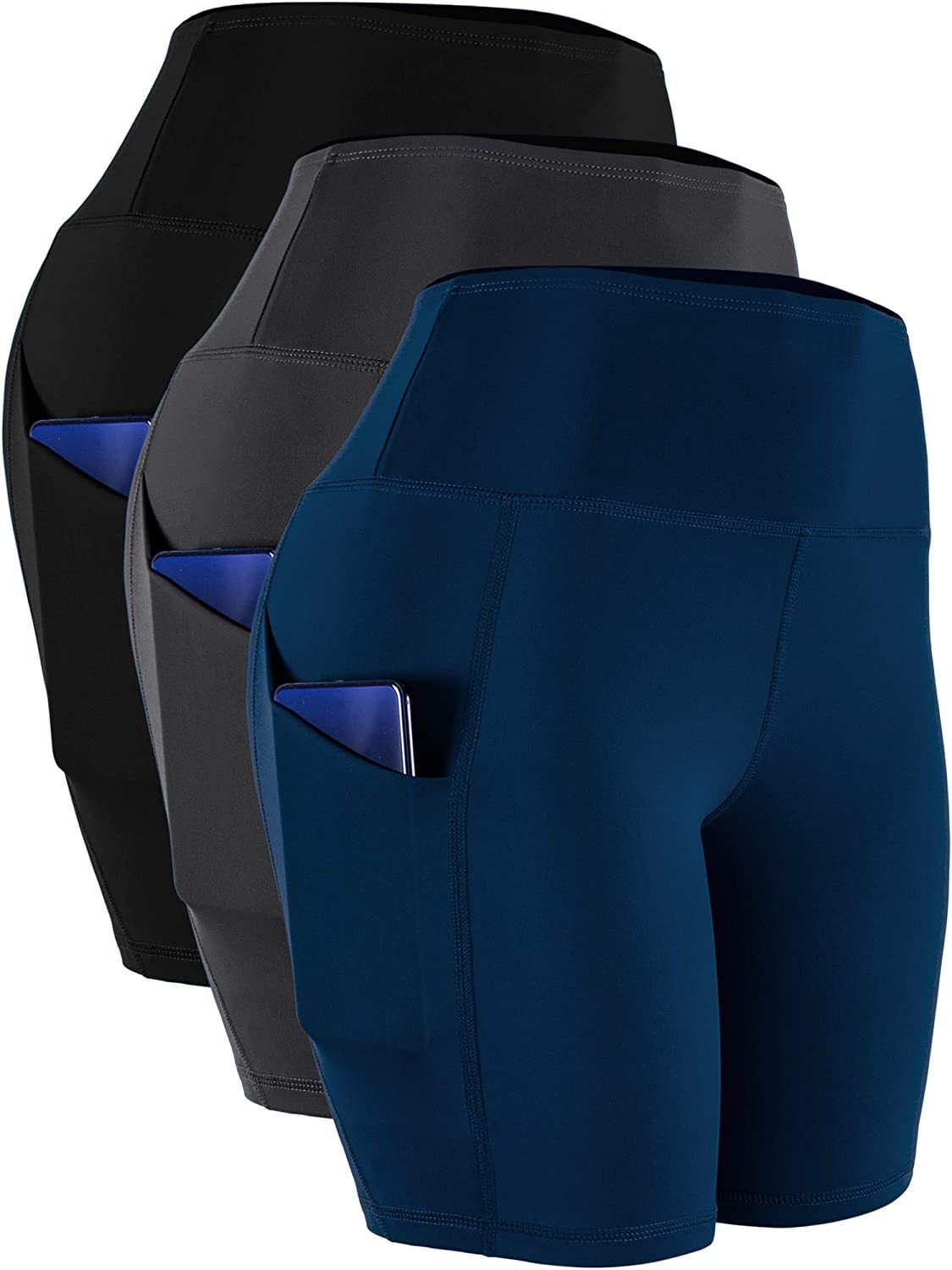 Women's High Waist Spandex Yoga Shorts 16