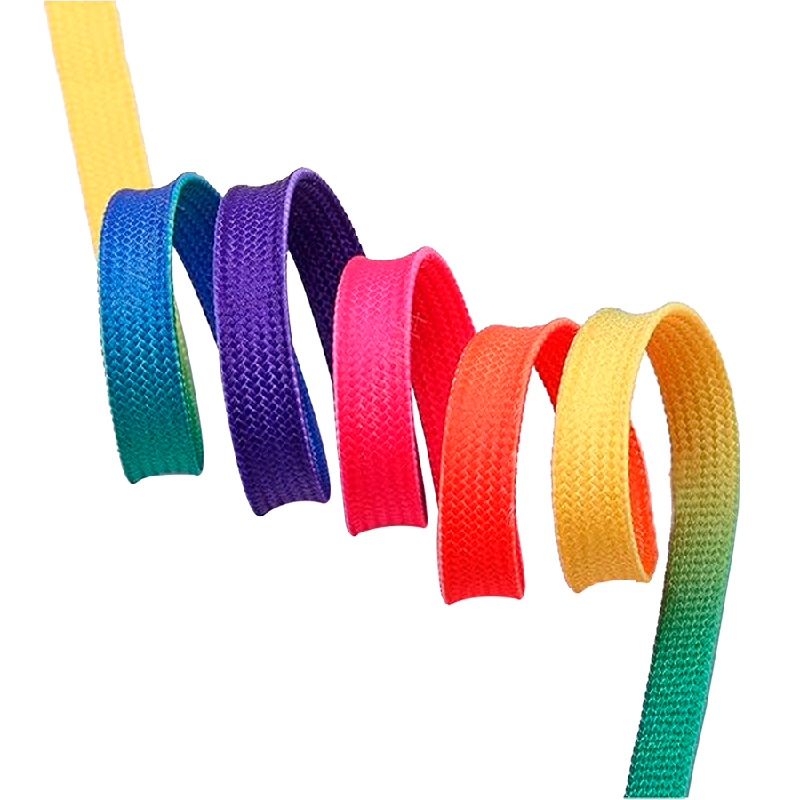 Dye Sublimation Tubular Shoelace - 3/8" Wide 2