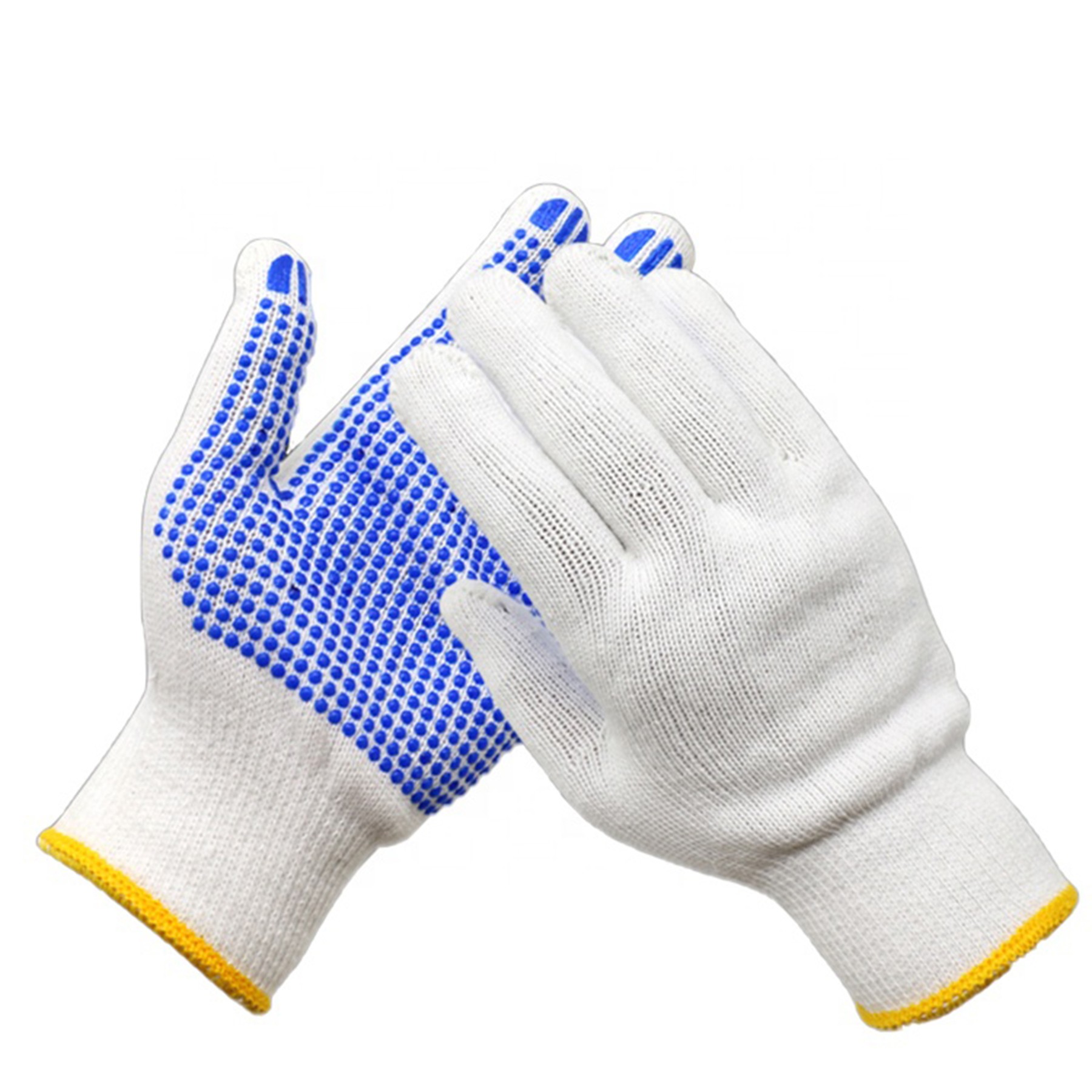 Anti-Slip Knitted PVC Dots Work Glove 2
