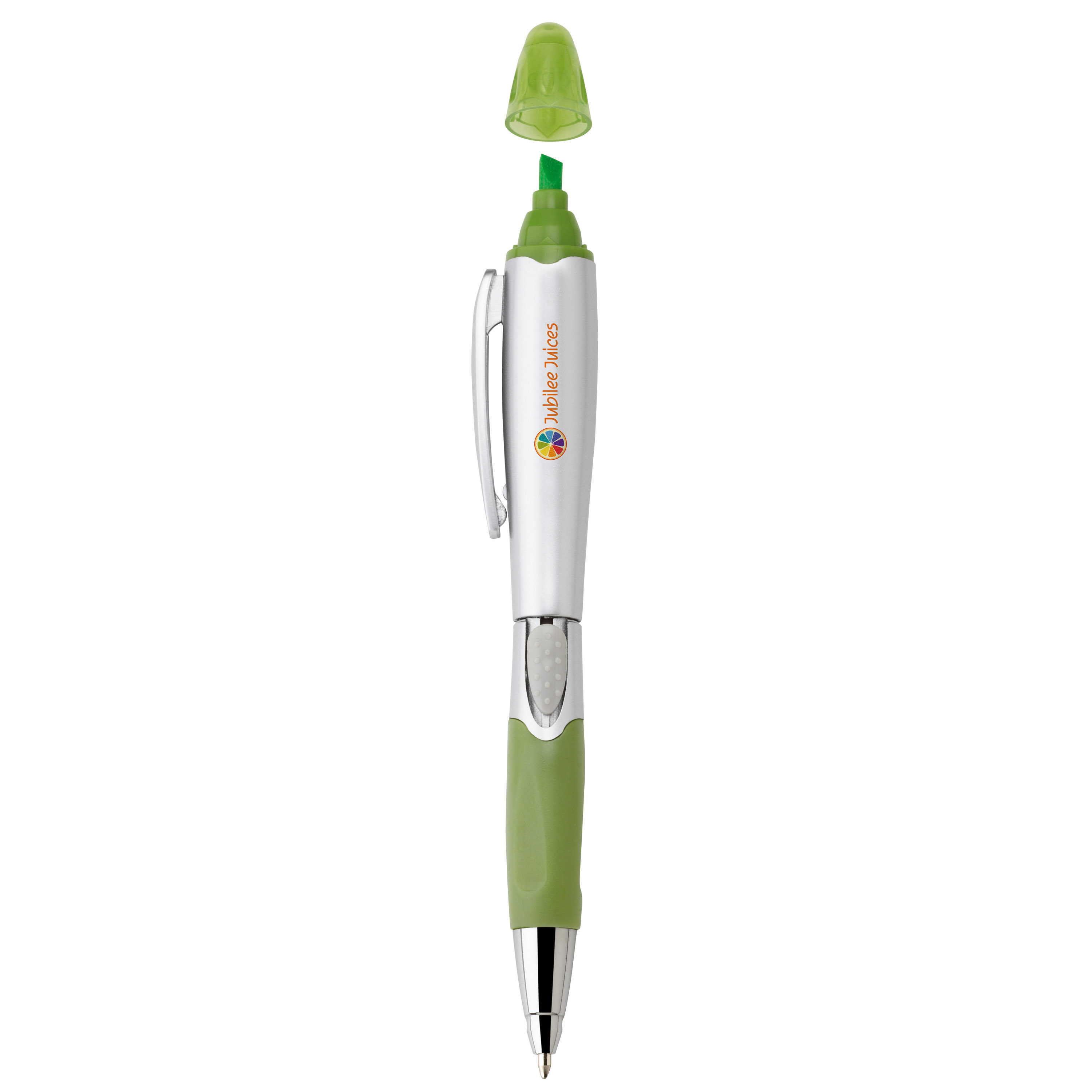 Silver blossom ballpoint penhighlighter 67