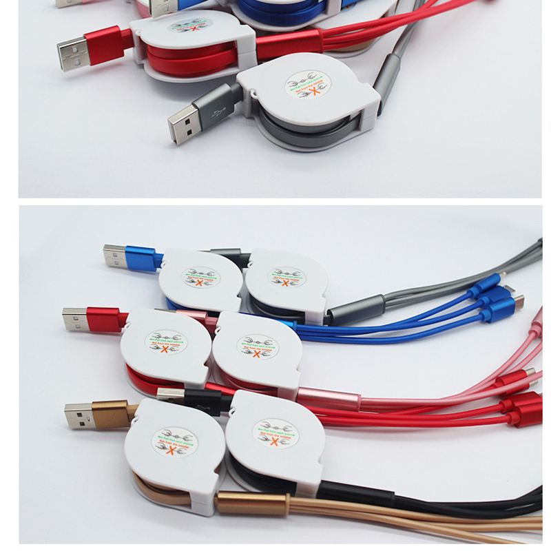 Retractable 3 in 1 Multiple Fast Charge Cord Adapter 5