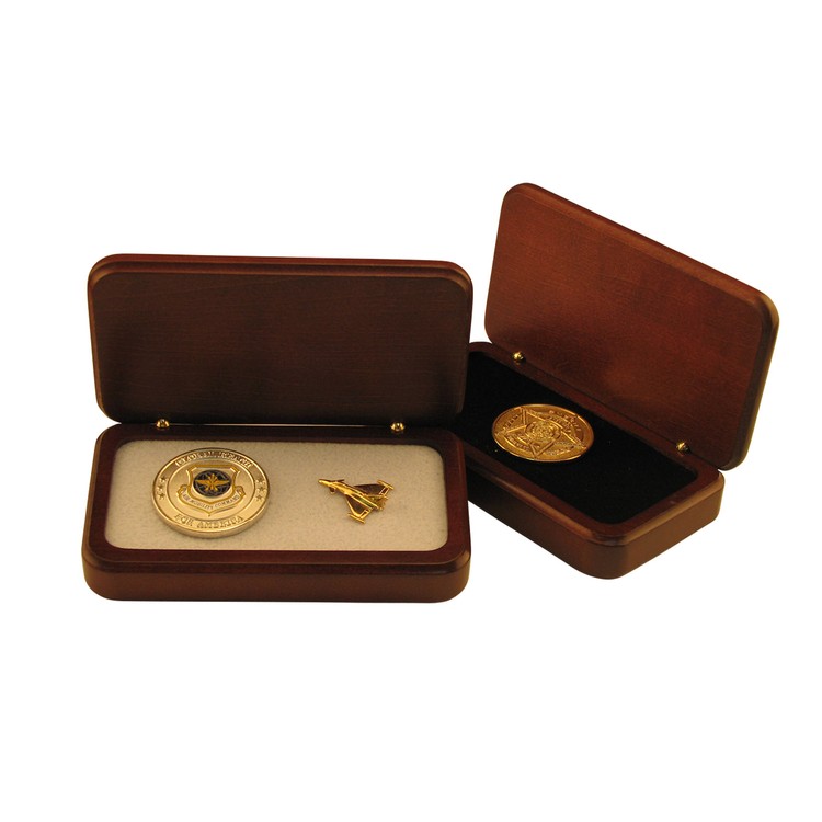 Wood Presentation Box, 5 1/8" x 2 3/4 " x 1 1/8" 10