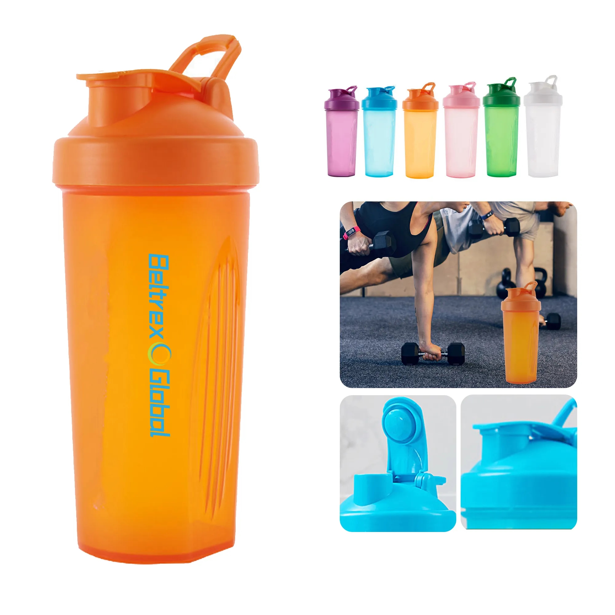 20 oz PC Fitness Shaker with Detachable Body 3