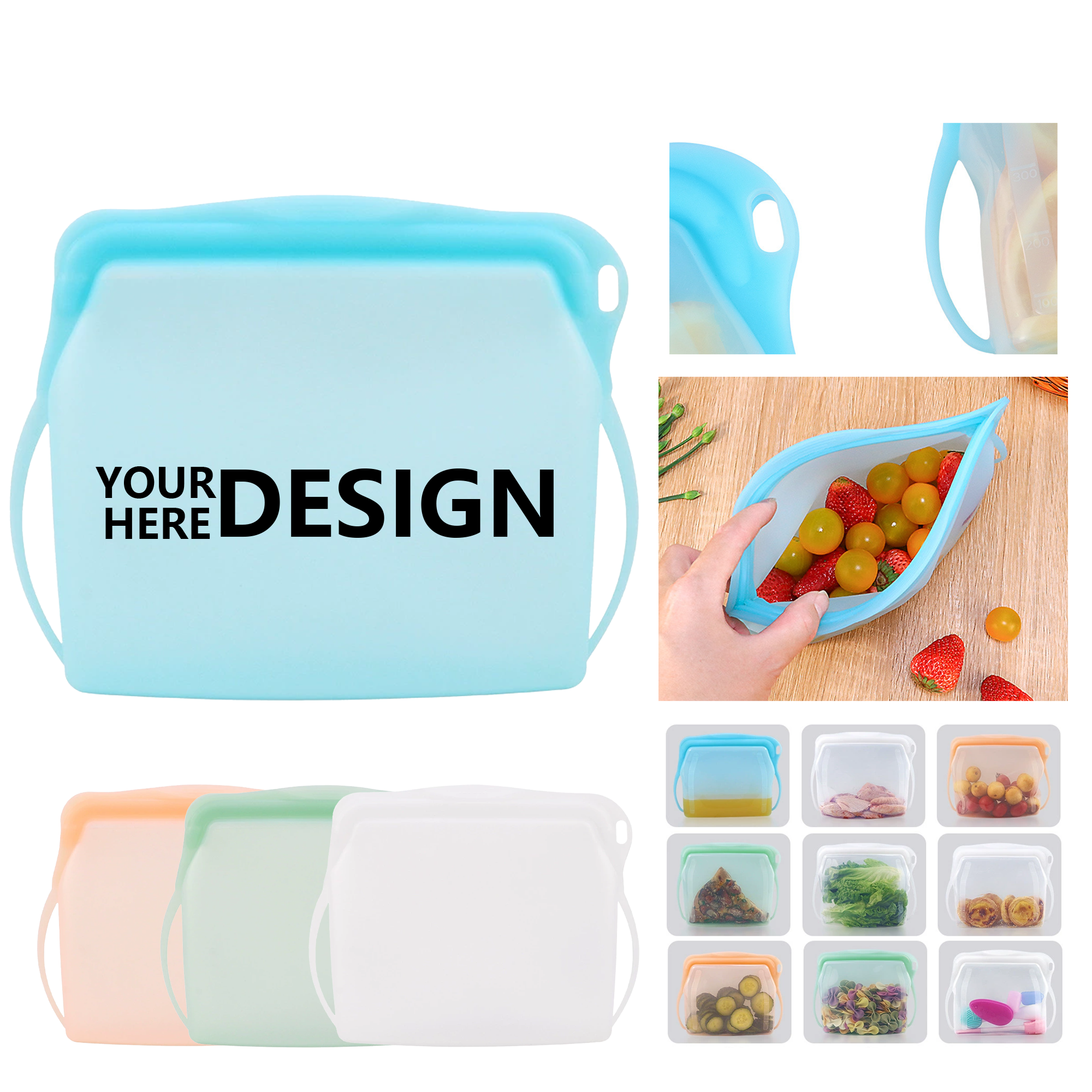 Eco-Friendly Silicone Food Storage Pouches 2