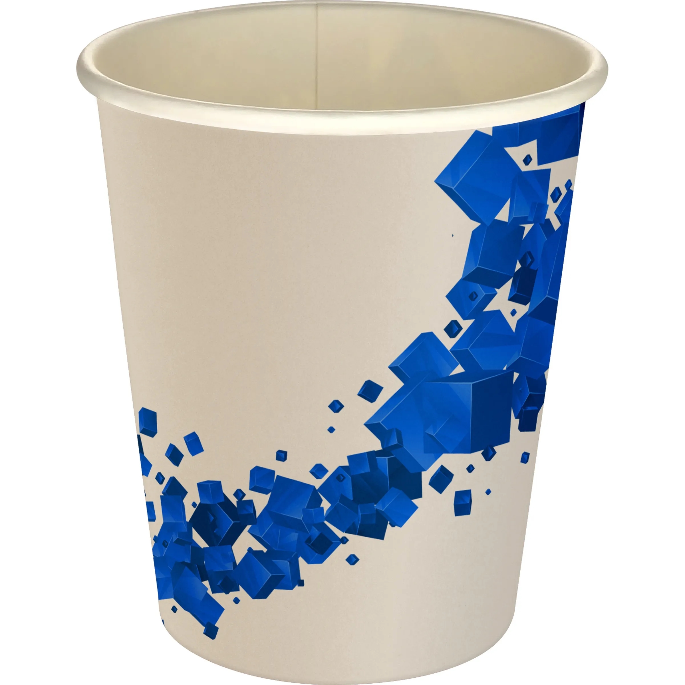 5 oz Full Color Floating Cubes Paper Cup, custom paper cup with logo imprint 3