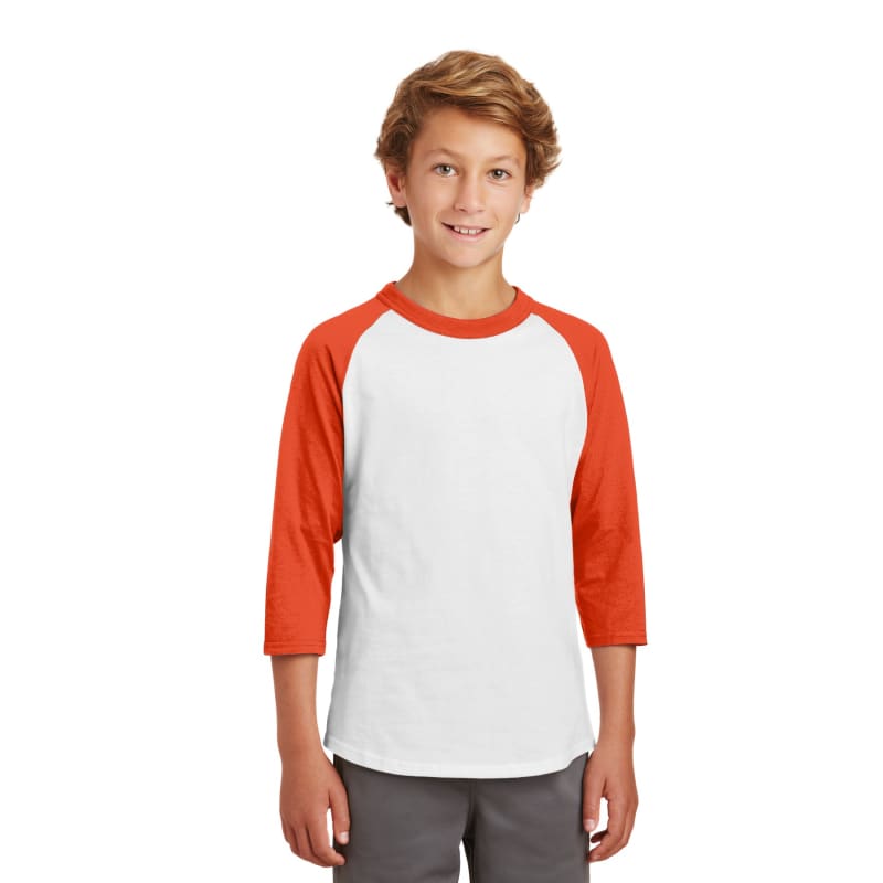 Sport-Tek Youth Colorblock Raglan Jersey. 2