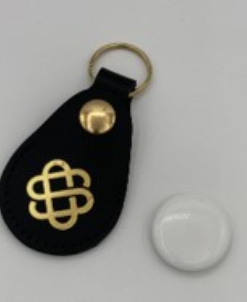 Genuine Leather Tracker Holder Keychain 2