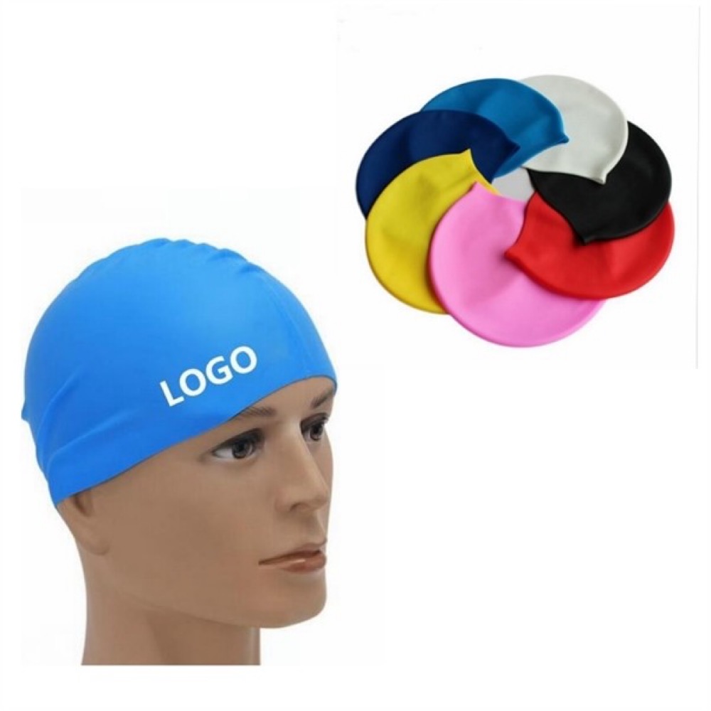 Waterproof Silicone Swim Cap 2