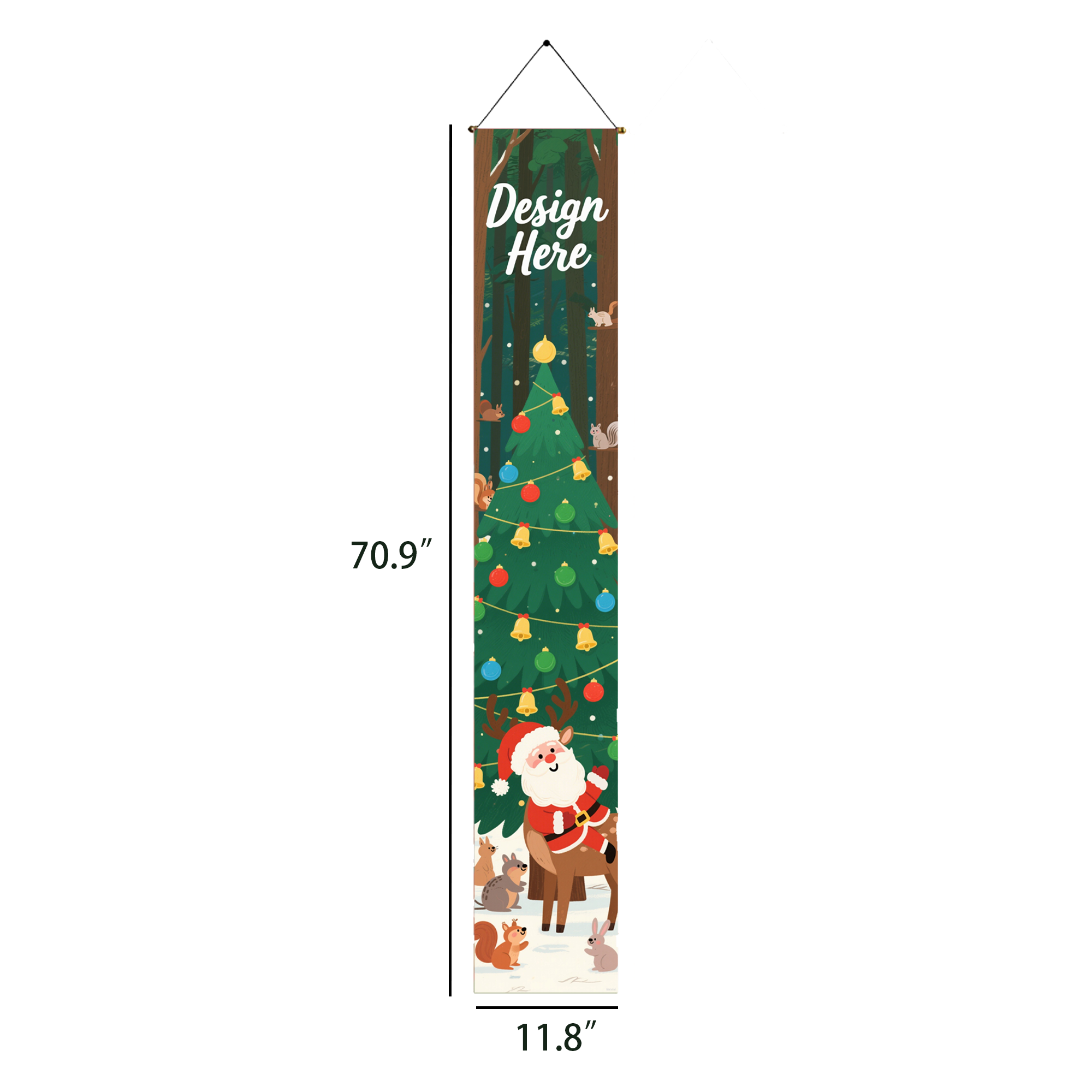 Personalized Christmas Yard Couplet with Pole 3