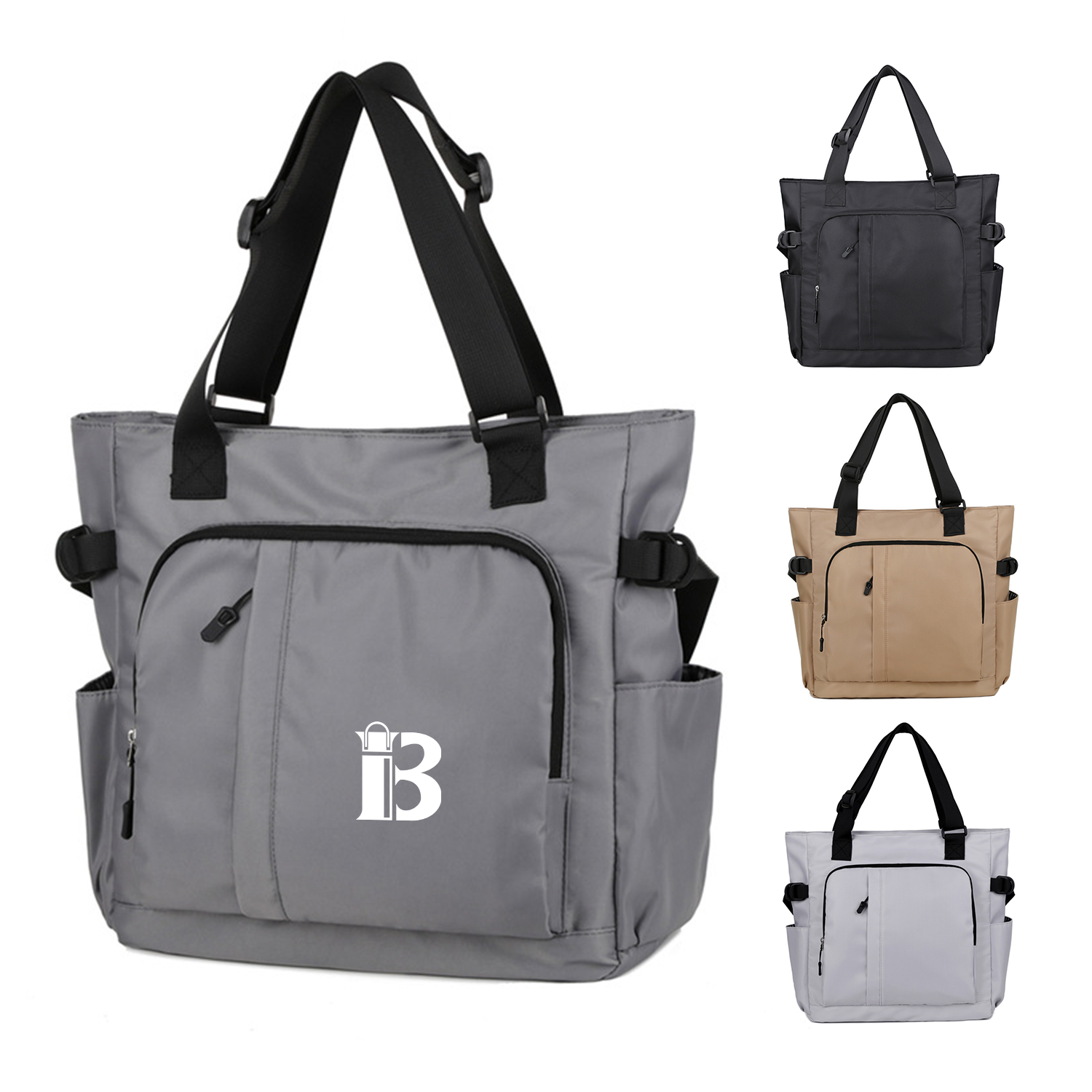 Multi Pocket Shopper Shoulder Bag 2