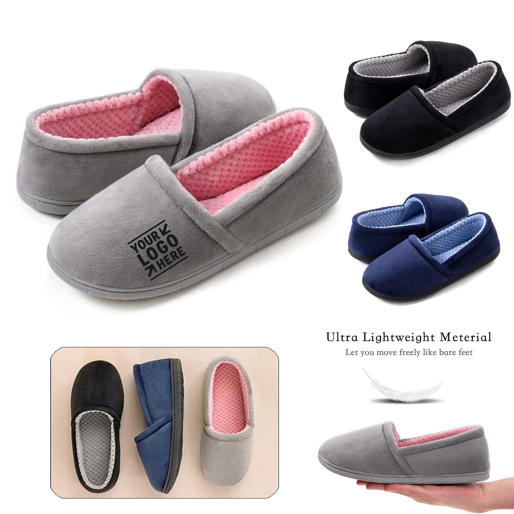 Indoor Outdoor Women's Comfy Lightweight Slippers Non-Slip House Shoes 2