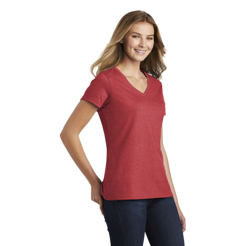 Port & Company Women's Fan Favorite Blend V-Neck Tee. 79