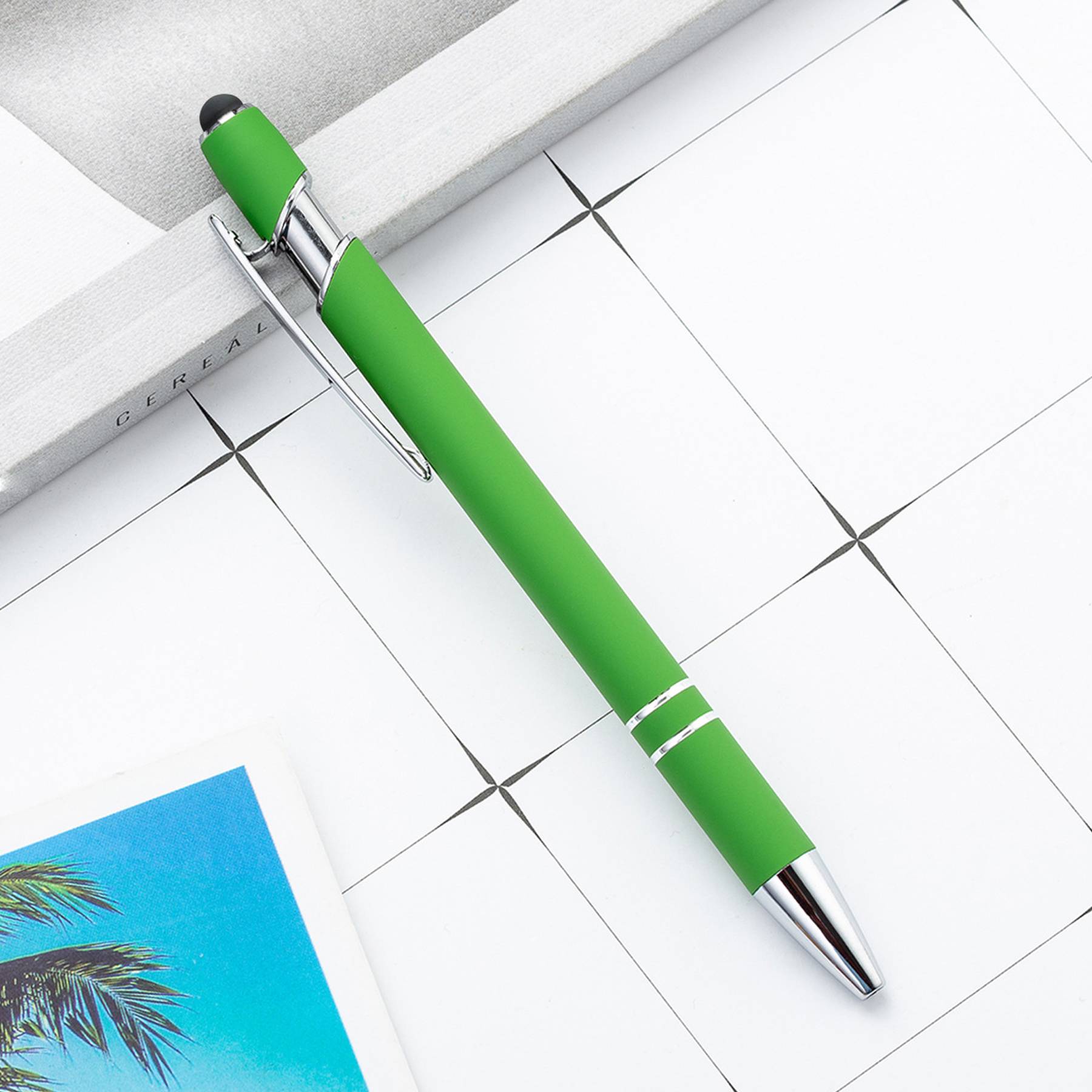 Metal Press Action Ballpoint Stylus Pen 4