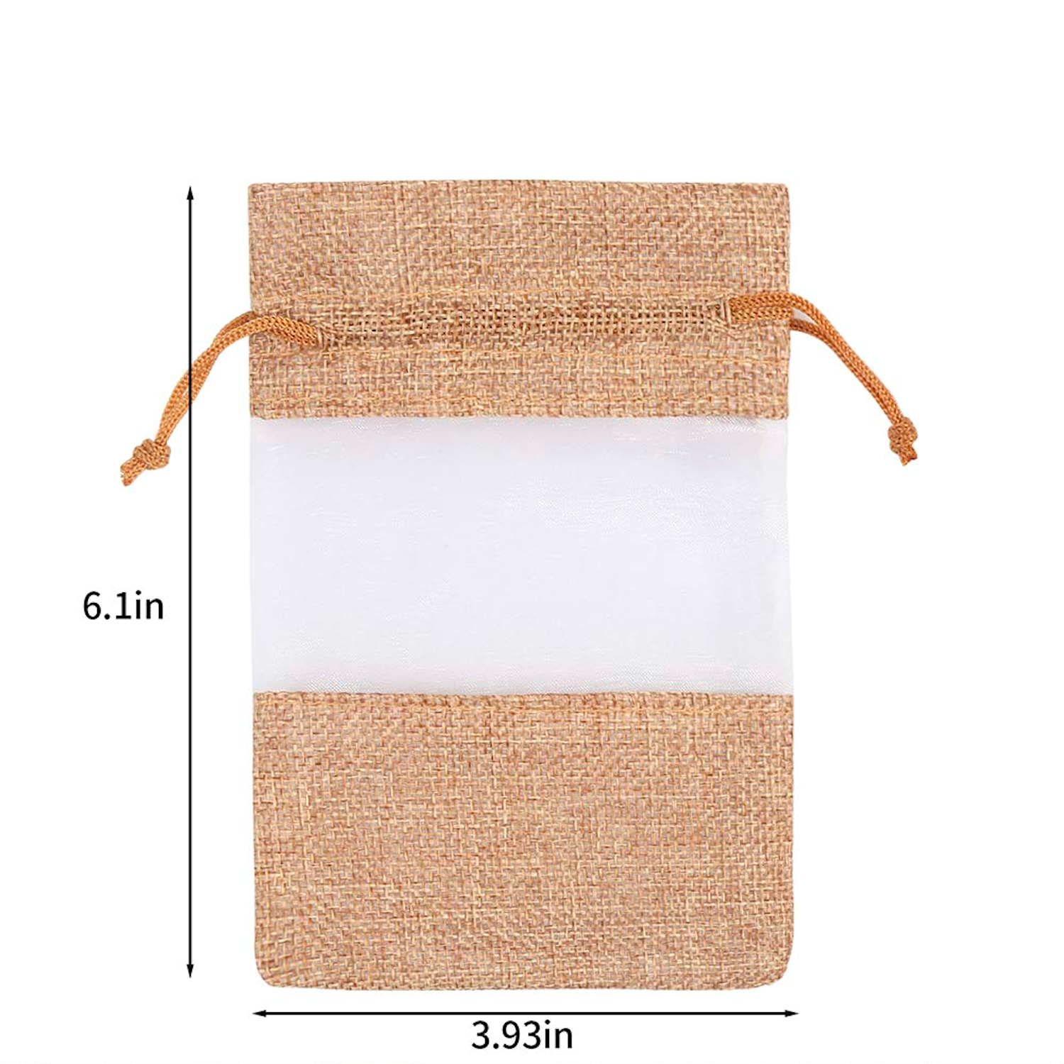 Burlap Drawstring Gift Bag 2