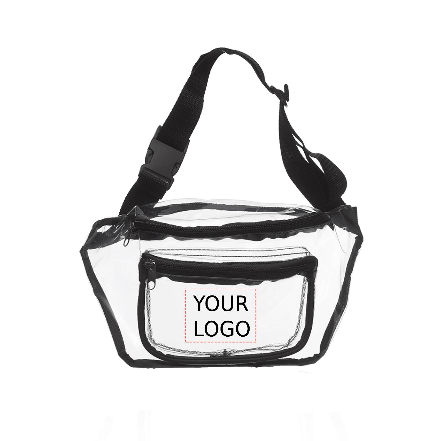 Transparent Zippered Fanny Pack Waist Bag 4