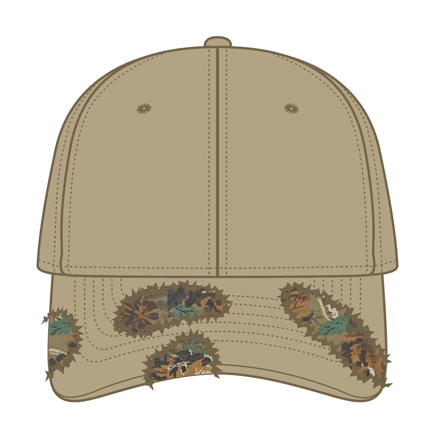 OTTO CAP Camouflage 6 Panel Low Profile Baseball Cap 10