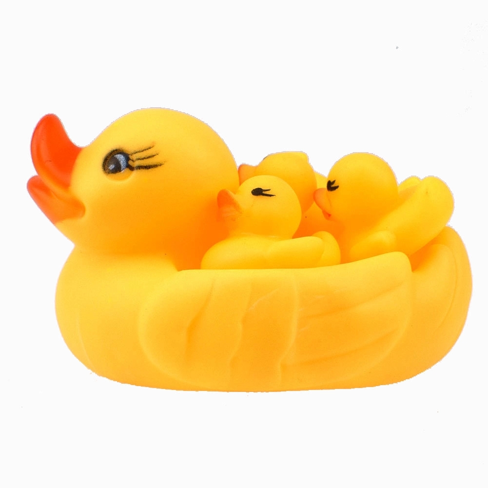 Mini Yellow Rubber Duck Set 4