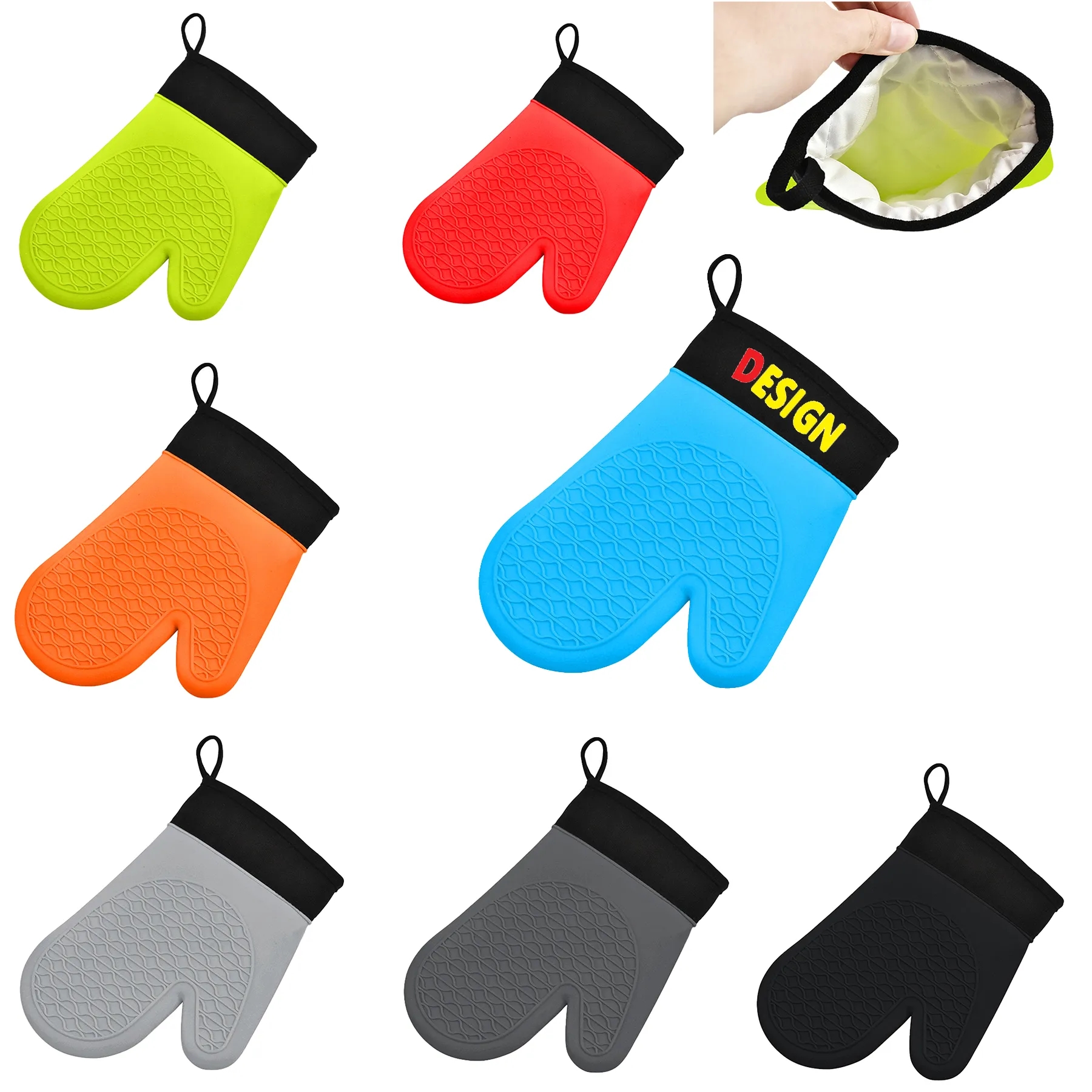 Silicone Heat Resistant Oven Gloves