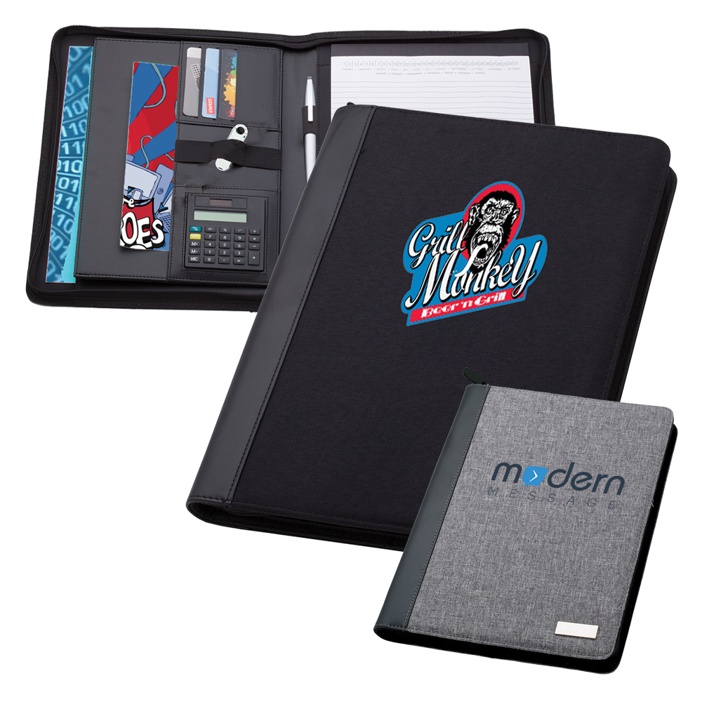 Berkley Accent Zipper Padfolio