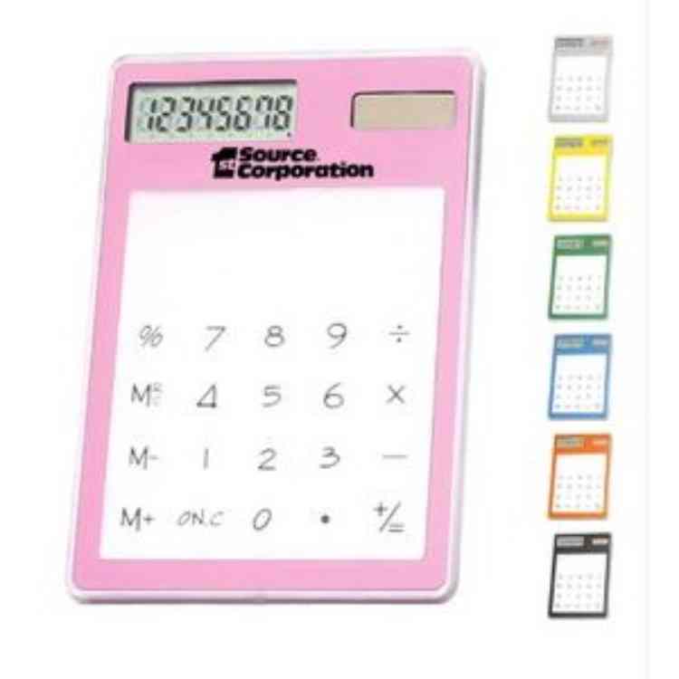 Clear Thin Solar Powered Calculator 2