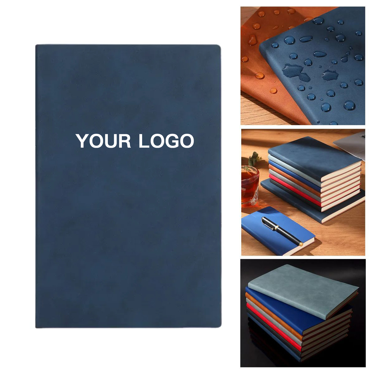 PU Leather Bound Notebook for Meetings 2