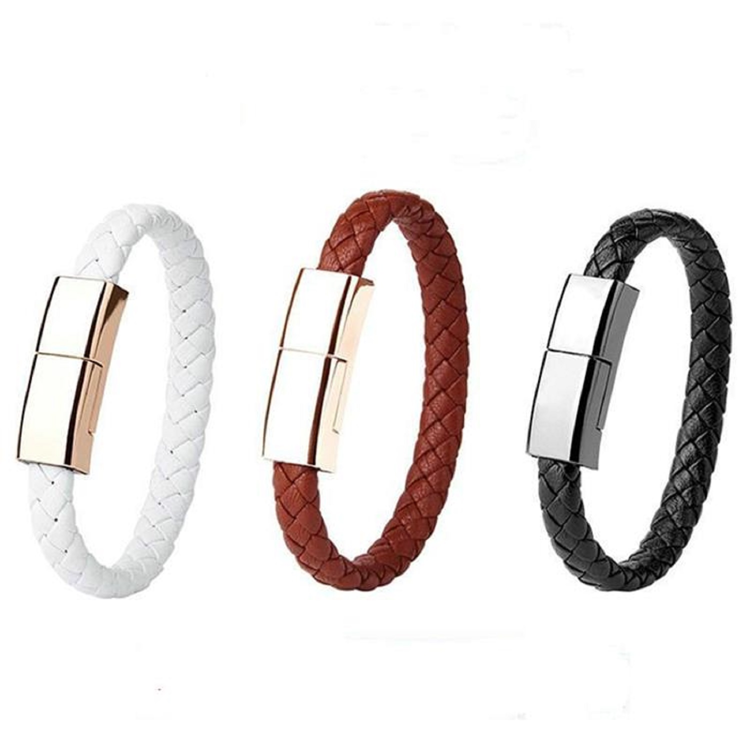 Type C USB Leather Bracelet Fast Charging Cable 4