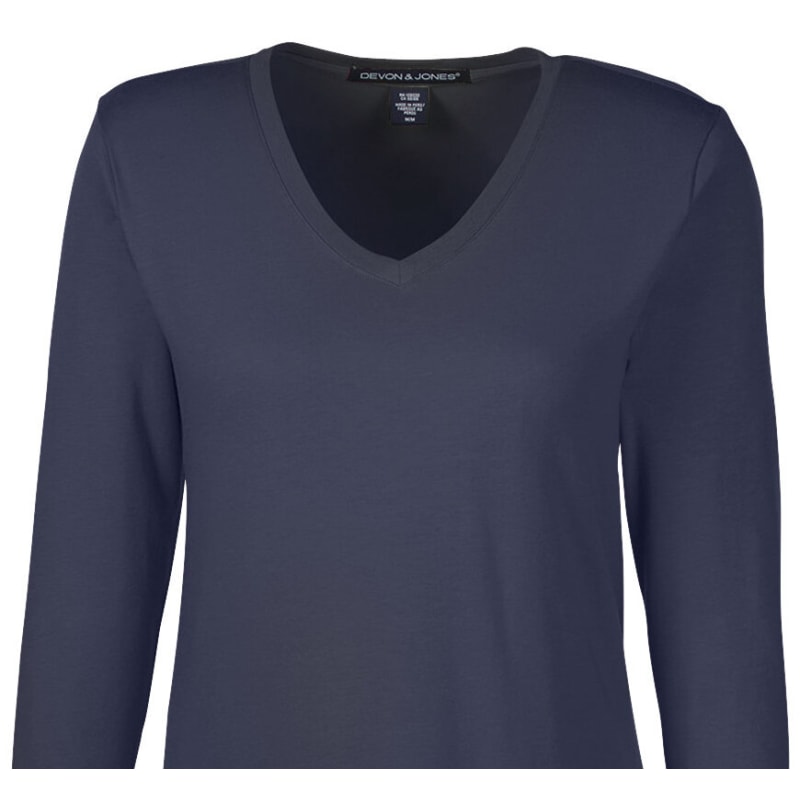 Devon & Jones Ladies' Perfect Fit™ Bracelet-Length V-Neck Top 7