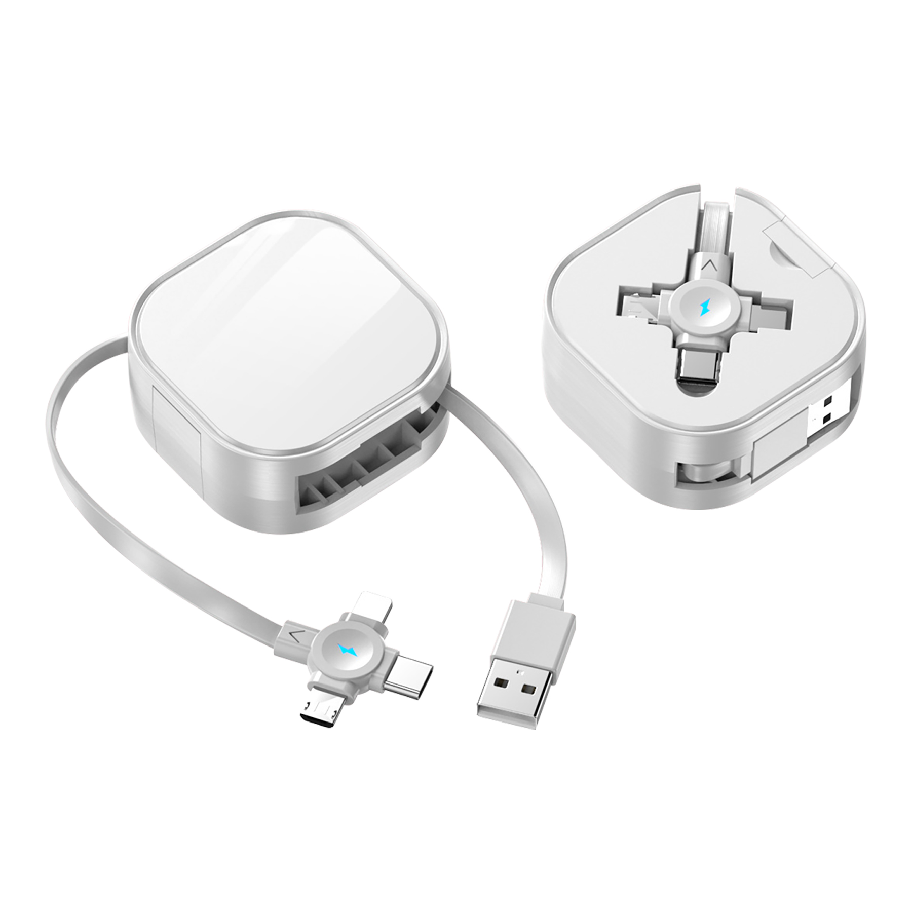 Retractable Multifunctional Phone Holder And 3-In-1 Data Cable 5